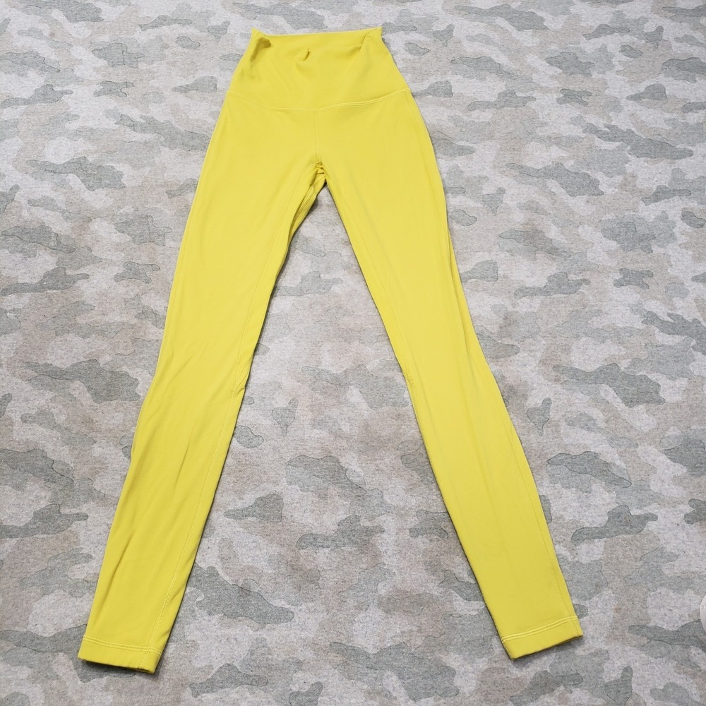Lululemon Leggings Womens 0 Yellow Align High Rise Pull On